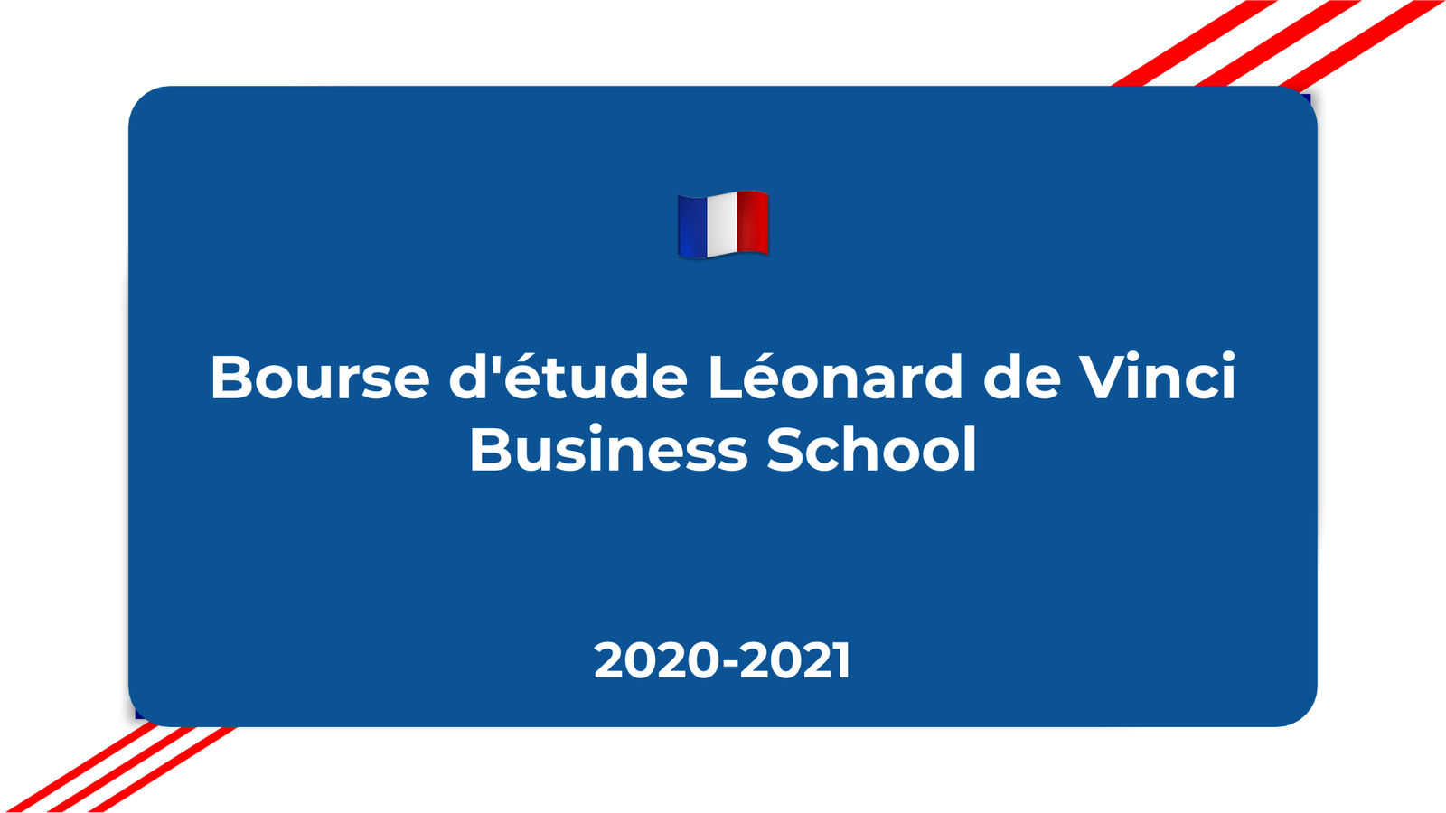Bourse d'étude Léonard de Vinci Business School