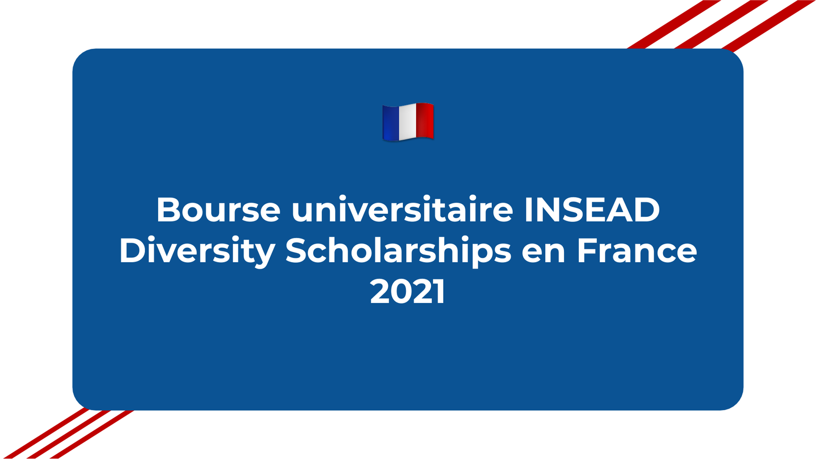 Bourse universitaire INSEAD Diversity Scholarships