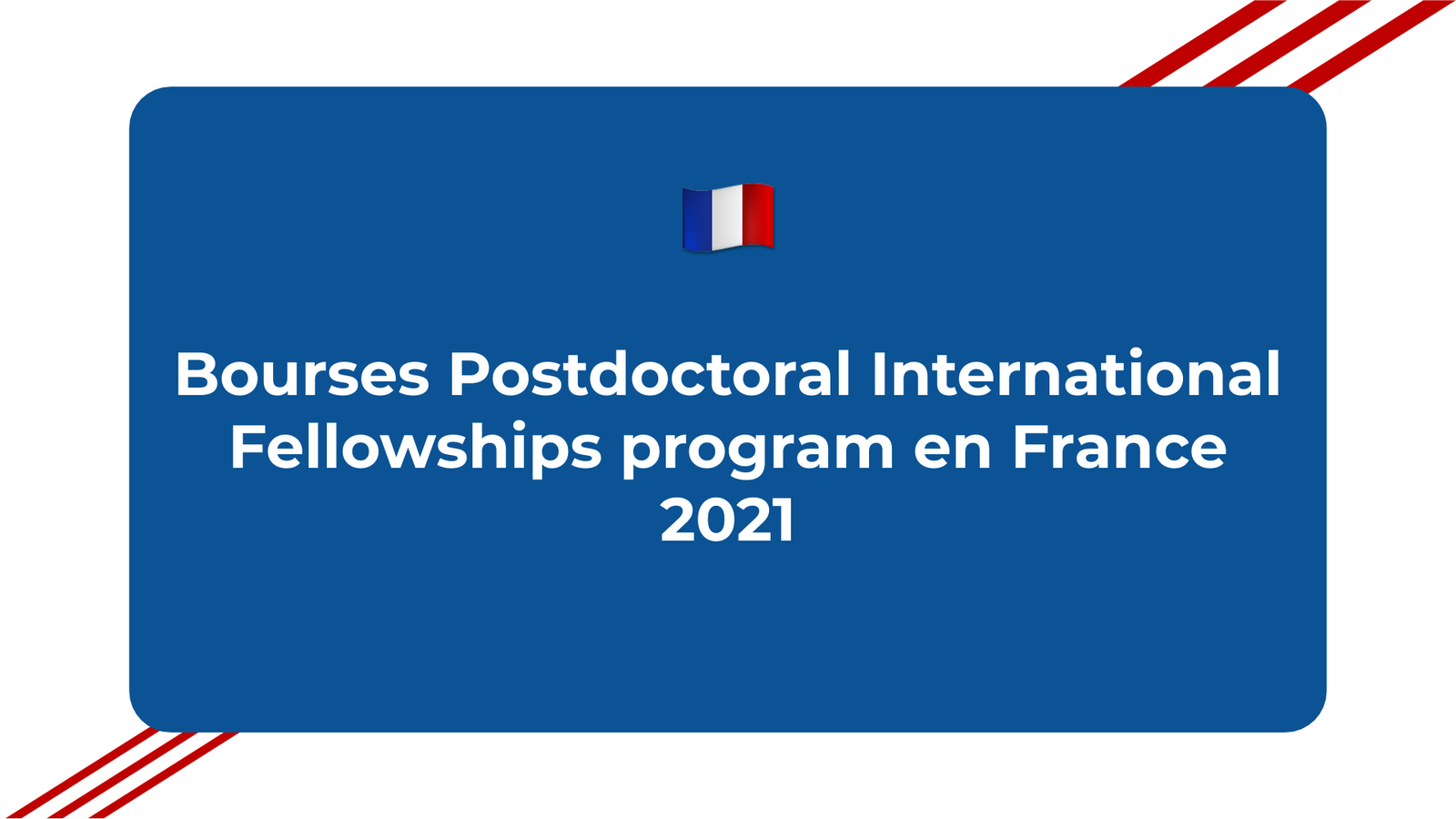 Bourses Postdoctoral International Fellowships program