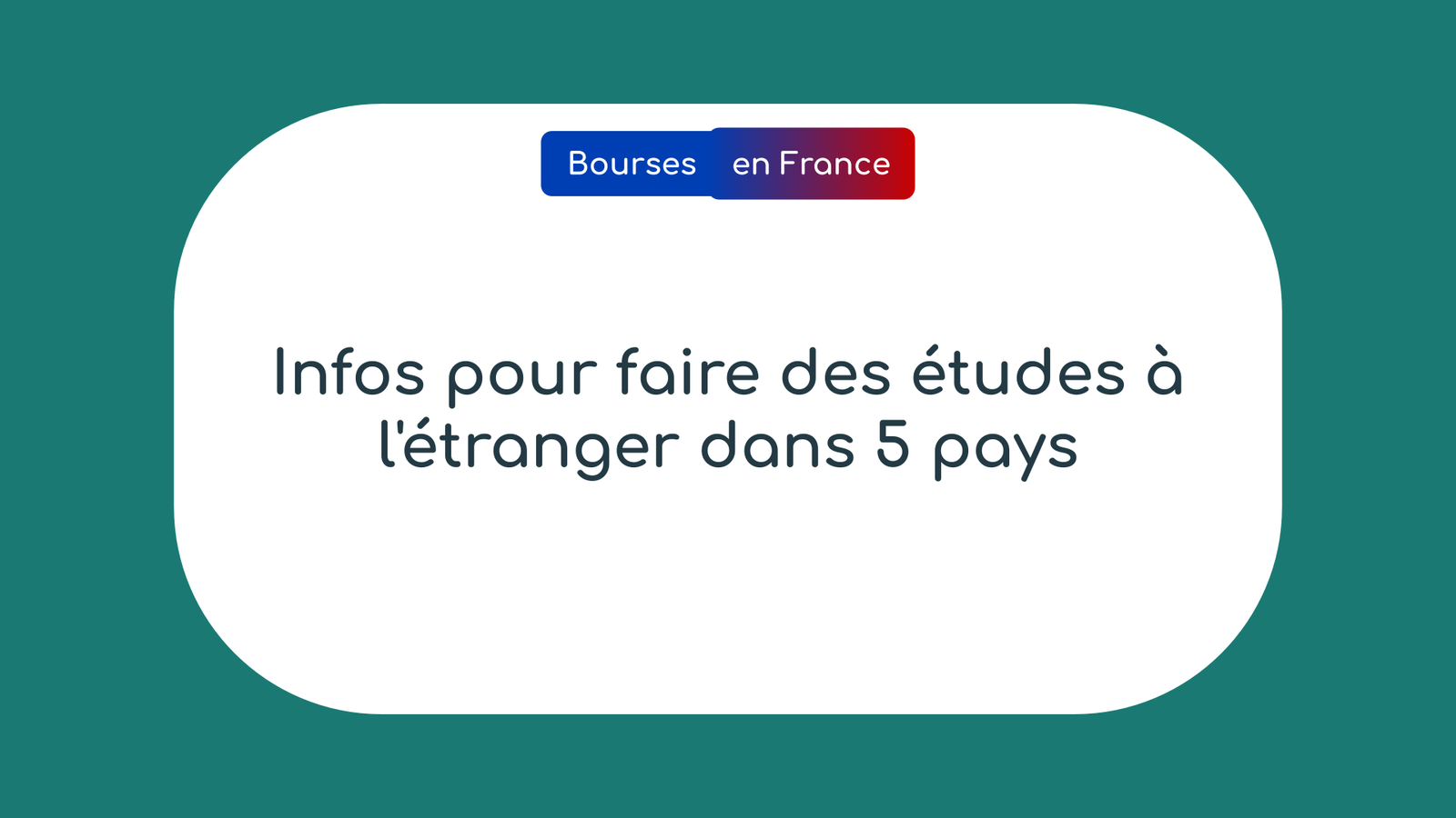 faire des études à l'étranger pour les étudiants