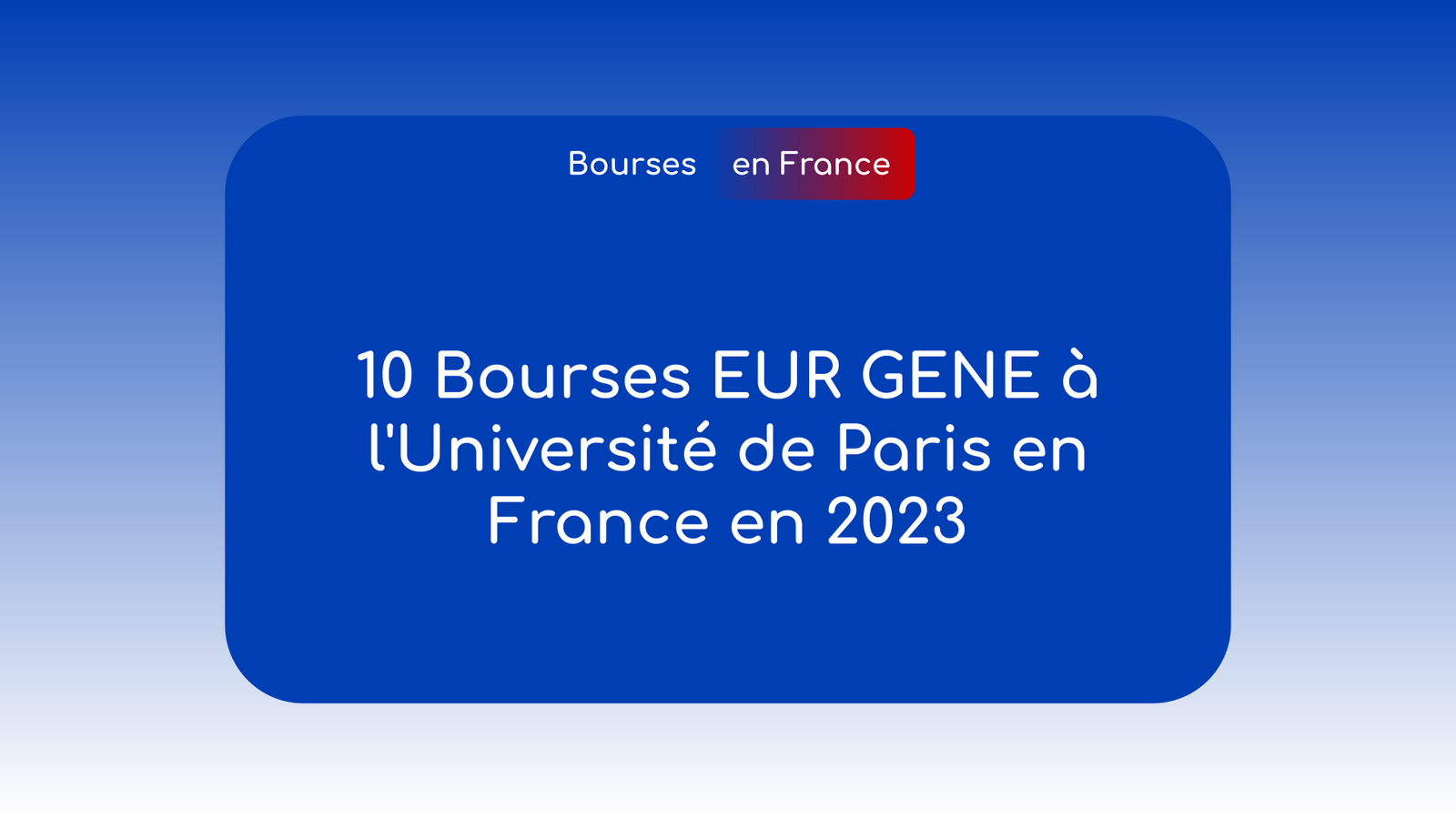 Bourses EUR GENE