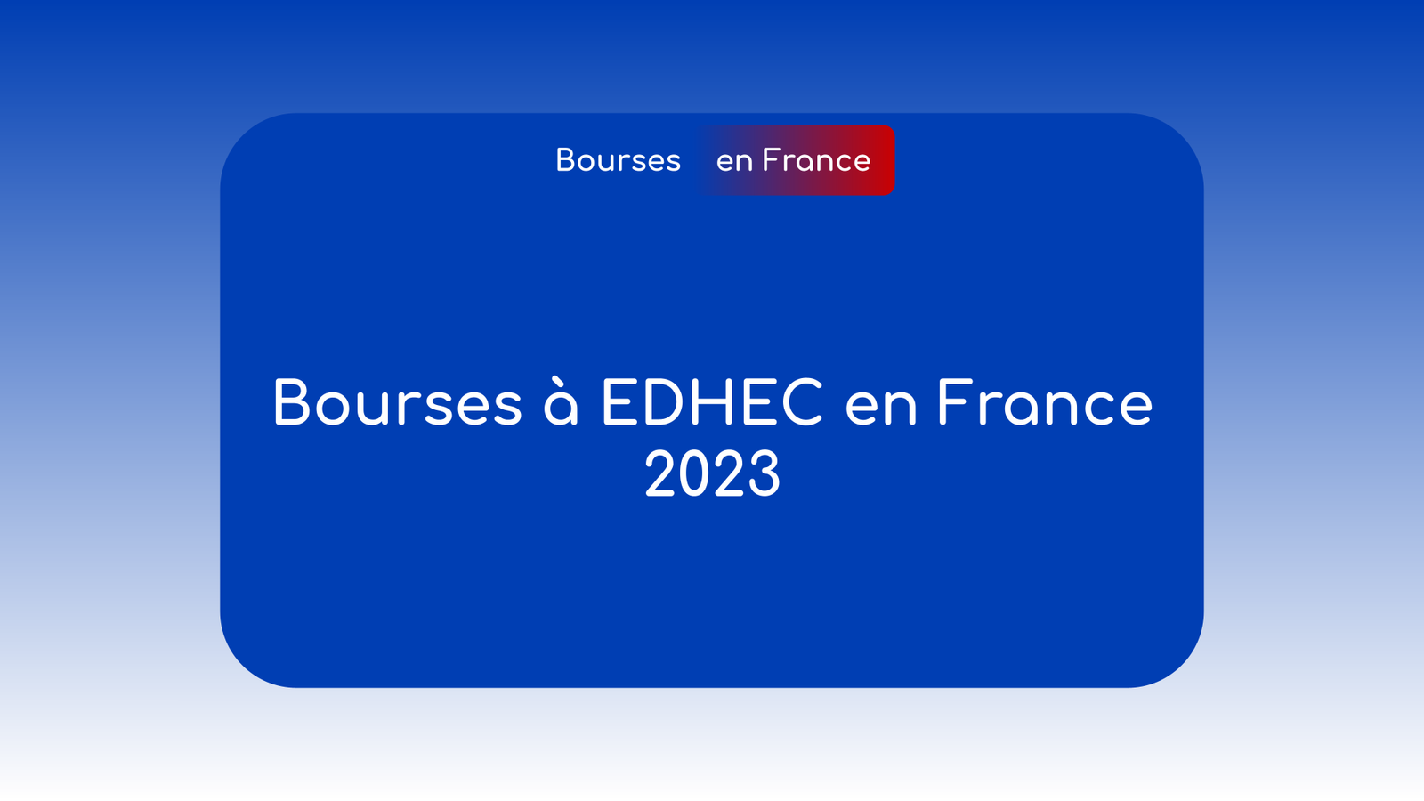Bourses à EDHEC