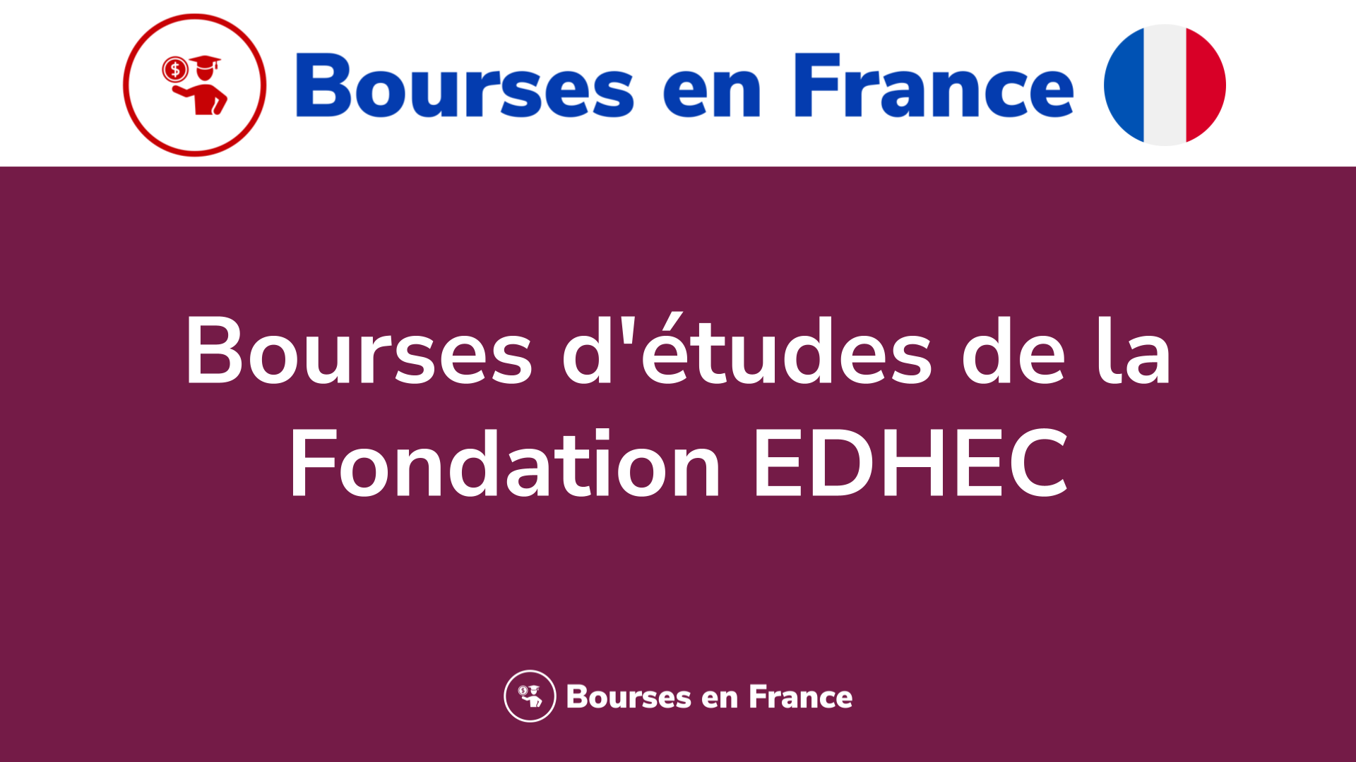Bourses d'études Fondation EDHEC