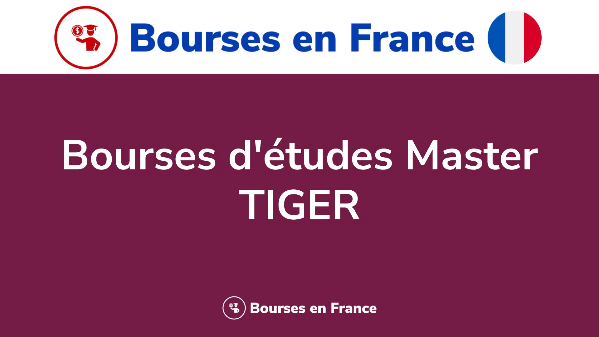 Bourses d'études Master TIGER