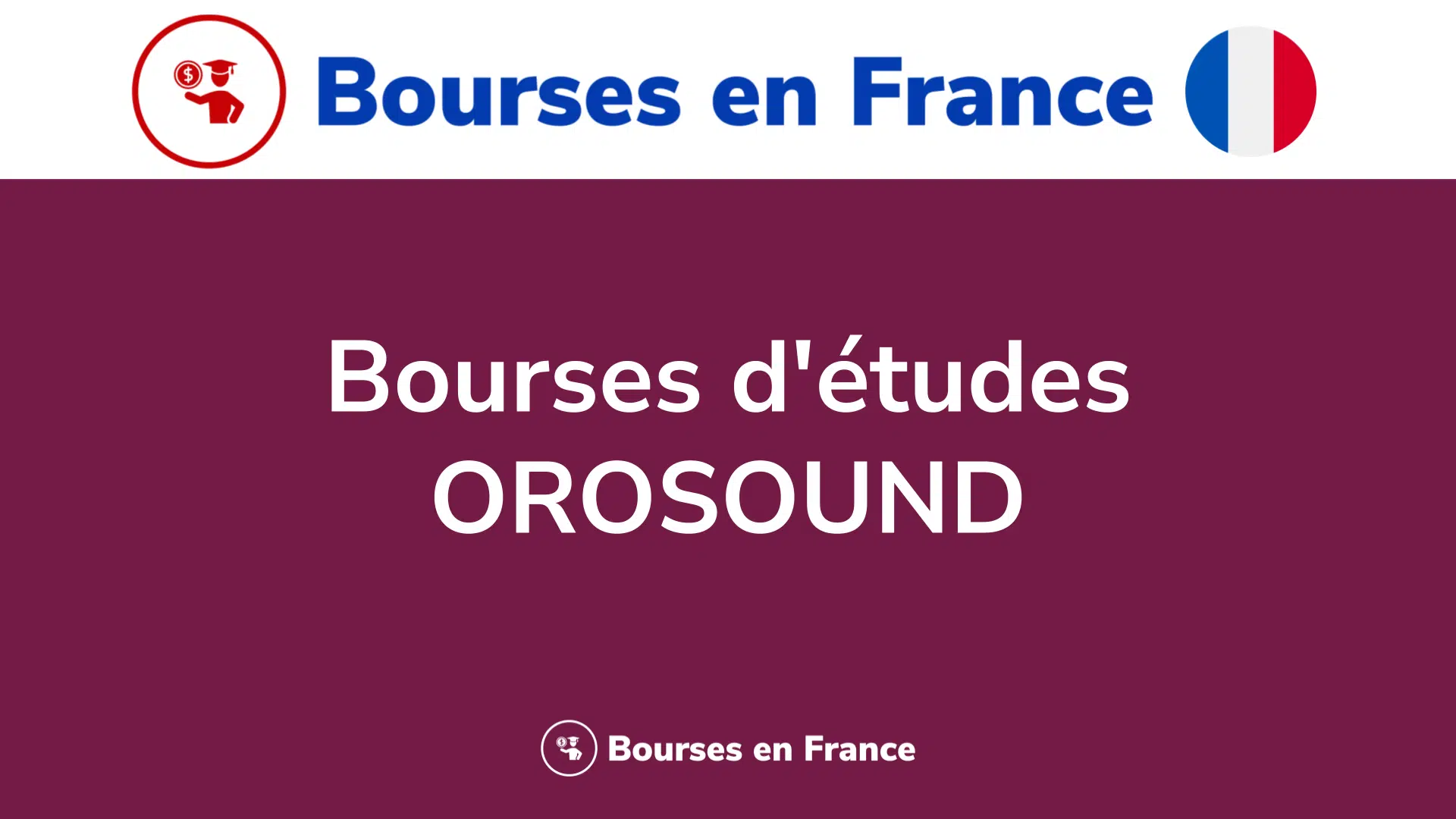 Bourses d'études OROSOUND