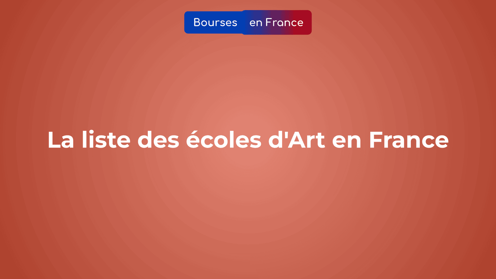 liste des écoles d'Art en France