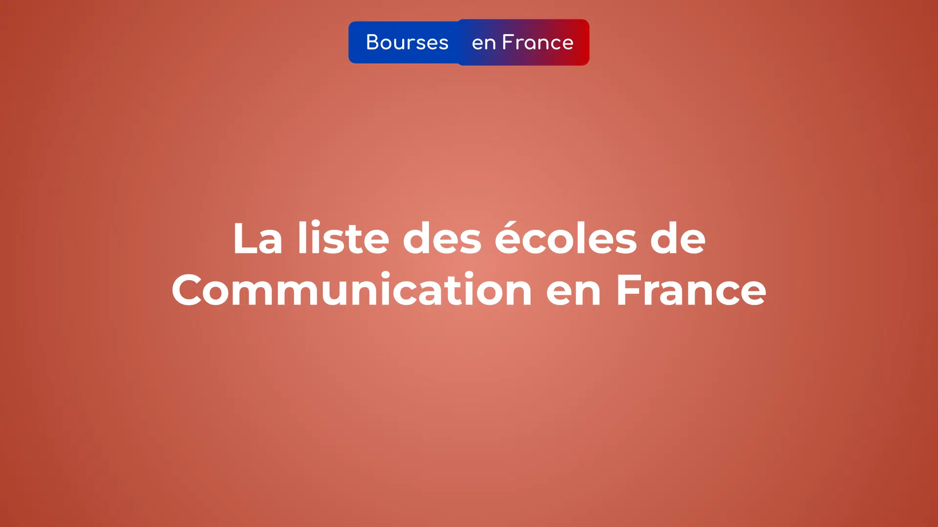 liste des écoles de Communication en France