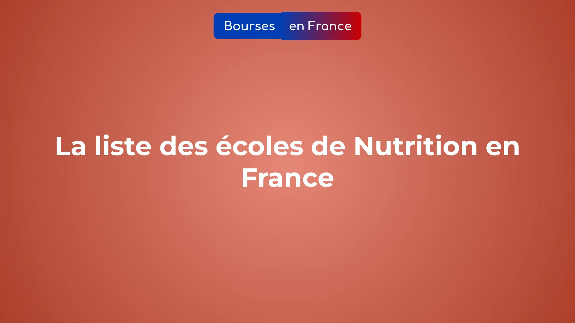 liste des écoles de Nutrition en France