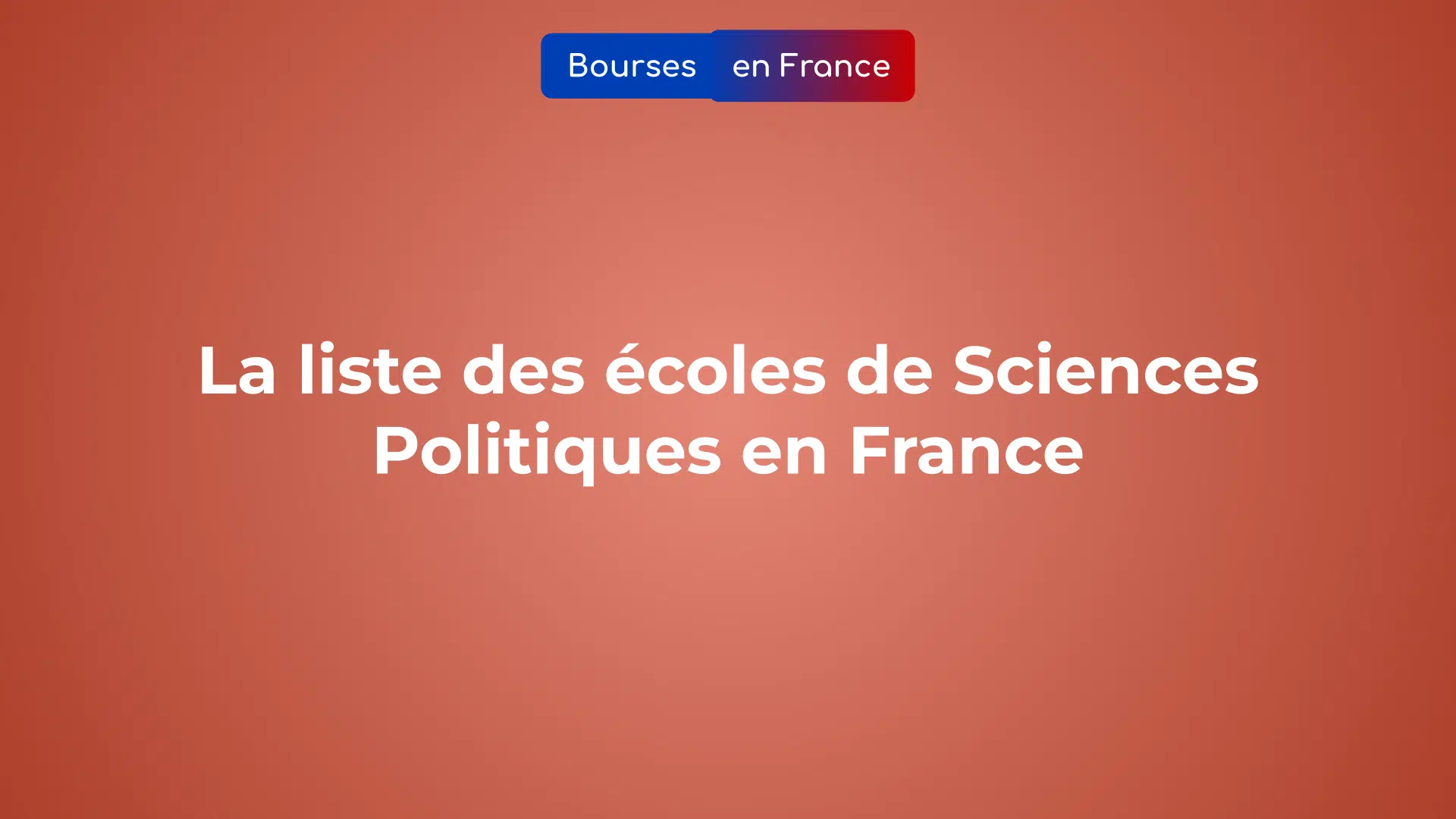 liste des écoles de Sciences Politiques en France