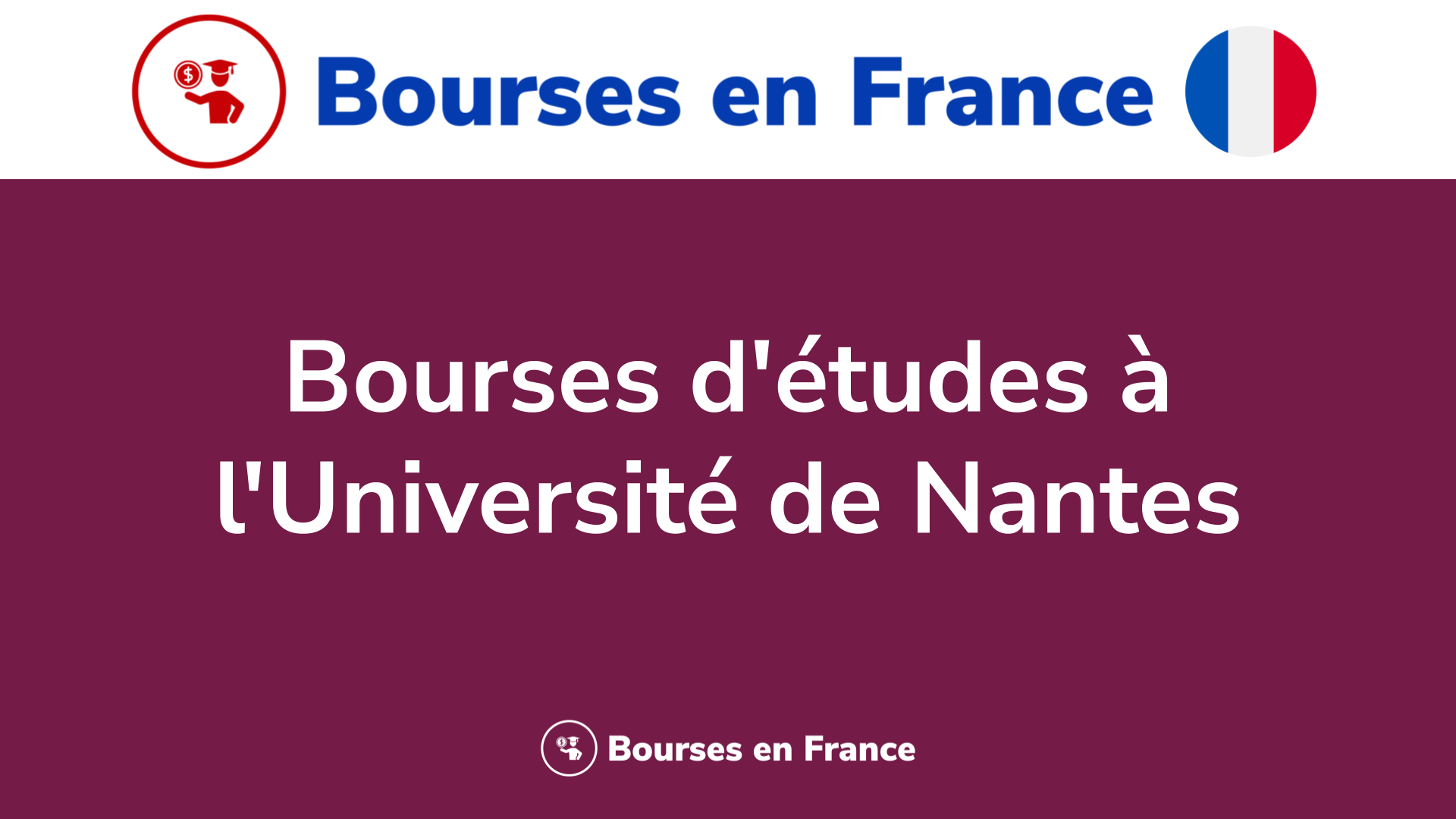 Bourses d'études à l'Université de Nantes